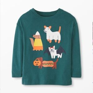 Hanna Andersson Happy Howl-o-ween Long Sleeve Cotton Jersey Graphic Tee